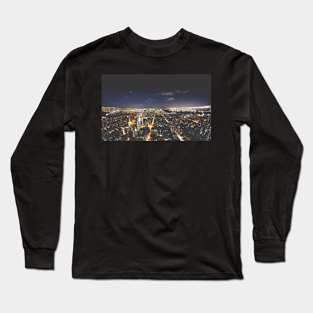 NYC from Empire State Building Long Sleeve T-Shirt by shaymurphy